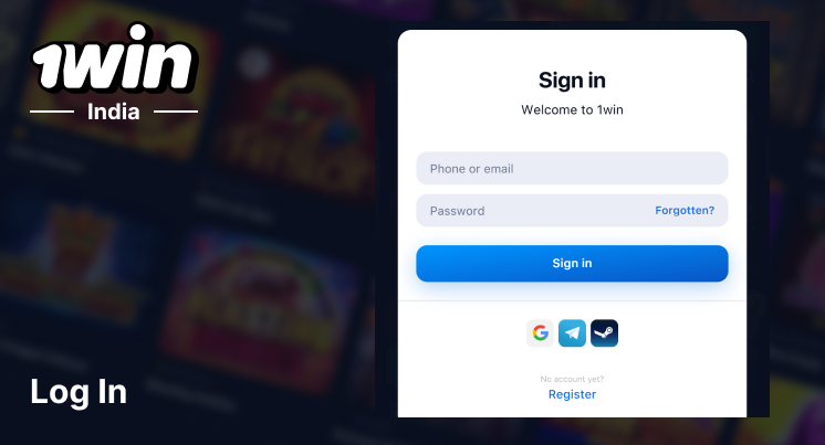 To start depositing at 1Win, you should log in